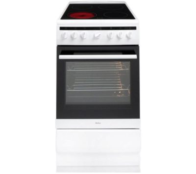 AMICA 508CE2Ms(W) 50 cm Electric Ceramic Cooker - White AMICA 508CE2Ms(W) 50 cm Electric Ceramic Cooker - White